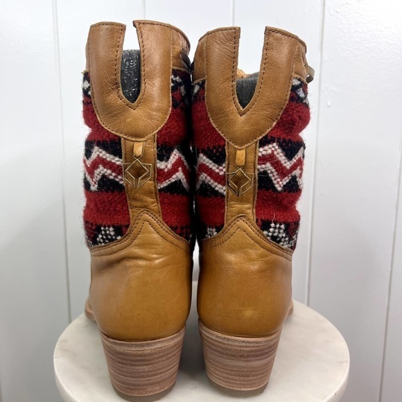 NIB‎ Cobra Society Otto Ankle Boots in Red Madder Root Kilim SZ 42 - Picture 3 of 9